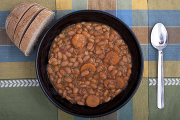 Bean soup.Traditional Greek food