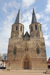 Fototapeta na wymiar Liebfrauenkirche in Duderstadt im Eichsfeld