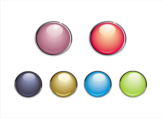 Vector glossy buttons