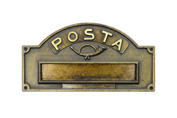 Vintage Mailbox Plate