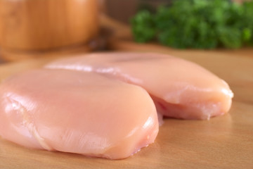 Raw chicken breast