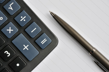 pen and a calculato