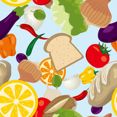 Seamless food pattern