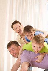 Obraz premium portrait of a happy family