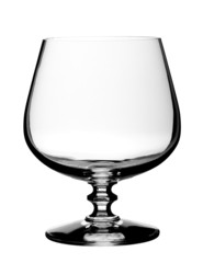 glass goblet, isolated.