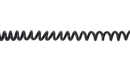 Telephone cord isolated on white with clipping path - 31670222