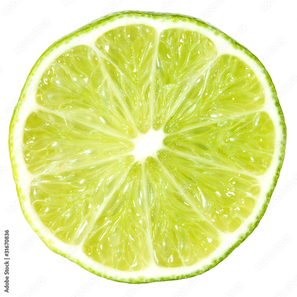 Sticker slice of lime