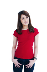 Obraz premium Happy young woman