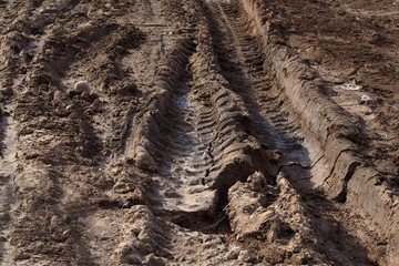 Road   dirty  spring