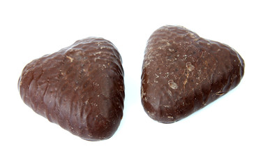czekoladowe serca z piernika
