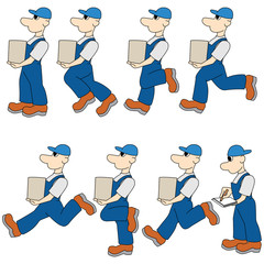 Service man icons
