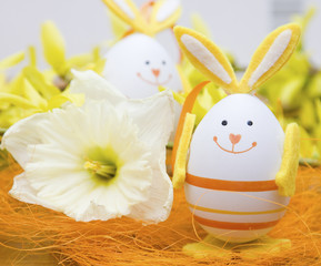 Bunny shaped easter eggs