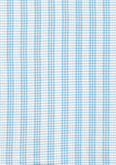 Textile vichy bleu et blanc.