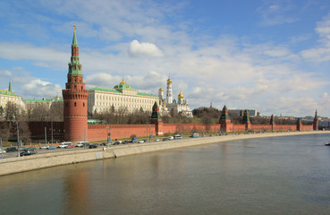 Obraz premium Kremlin's tower in Moscow, Russia