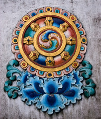 Buddhist stucco molding