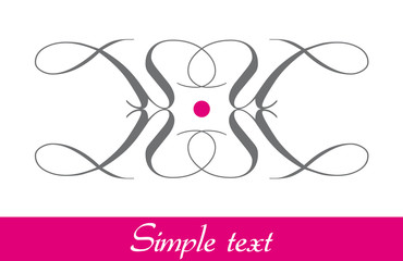 Card vector pink add text