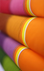 Orange fabrics