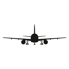 Airplane vector shadow silhouette stickers