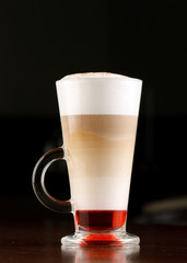 Coffee Latte in a glass