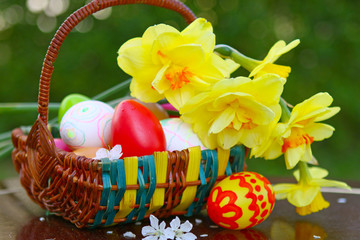Ostereier,Tulpen