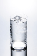 グラスの冷水