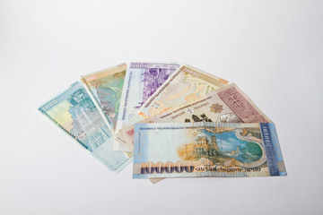 Obraz na płótnie Canvas Armenian Dram, Cash. Currency