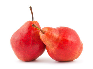 Two red pears