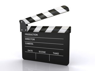 Obraz premium movie clapper board