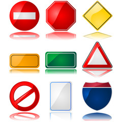 Traffic sign shapes