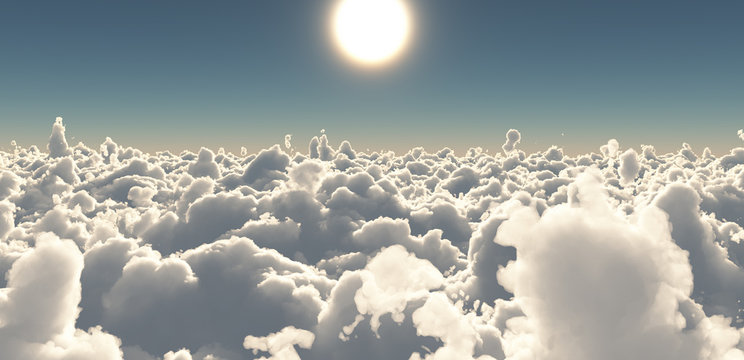 Cielo nuvole sole
