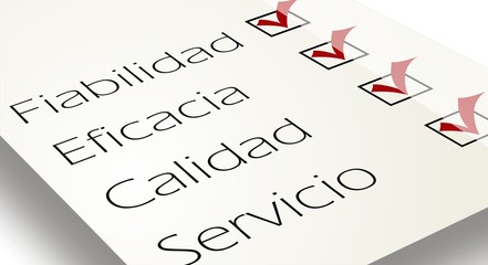 Fototapeta premium FIABILIDAD -EFICACIA
