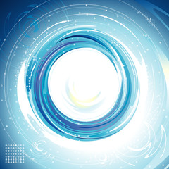 Illustration of Abstract technology blue background.
