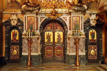 Interno dell'Abbazia di San Nilo a Grottaferrata - Roma