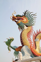dragon statue at Chinese temple