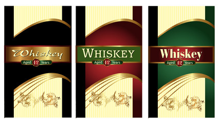 Whiskey Label Vectorset 28