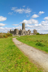 Fototapeta na wymiar Quin abbey in Co. Clare - Ireland