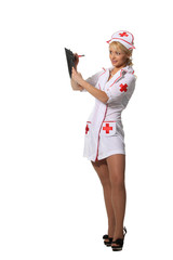 Nurse with a clipboard