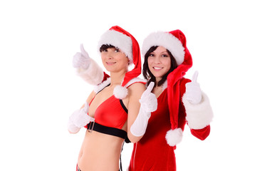 Obraz premium Weihnachtsmann - Weihnachtsrau