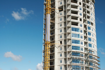 high unfinished building