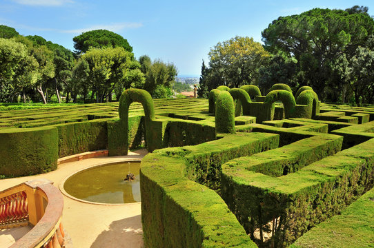 Parc del Laberint d'Horta in Barcelona, Spain