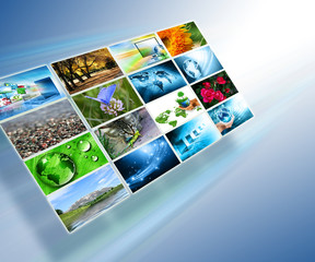 Television and internet production technology concept