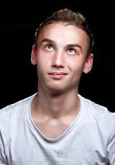 Obraz premium guy look up