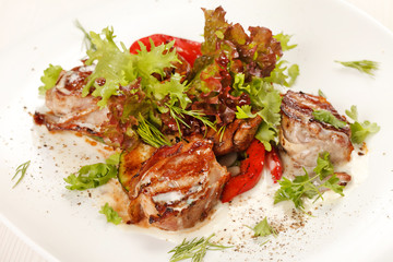 meat with vegetables