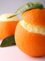orange givrée, sorbet