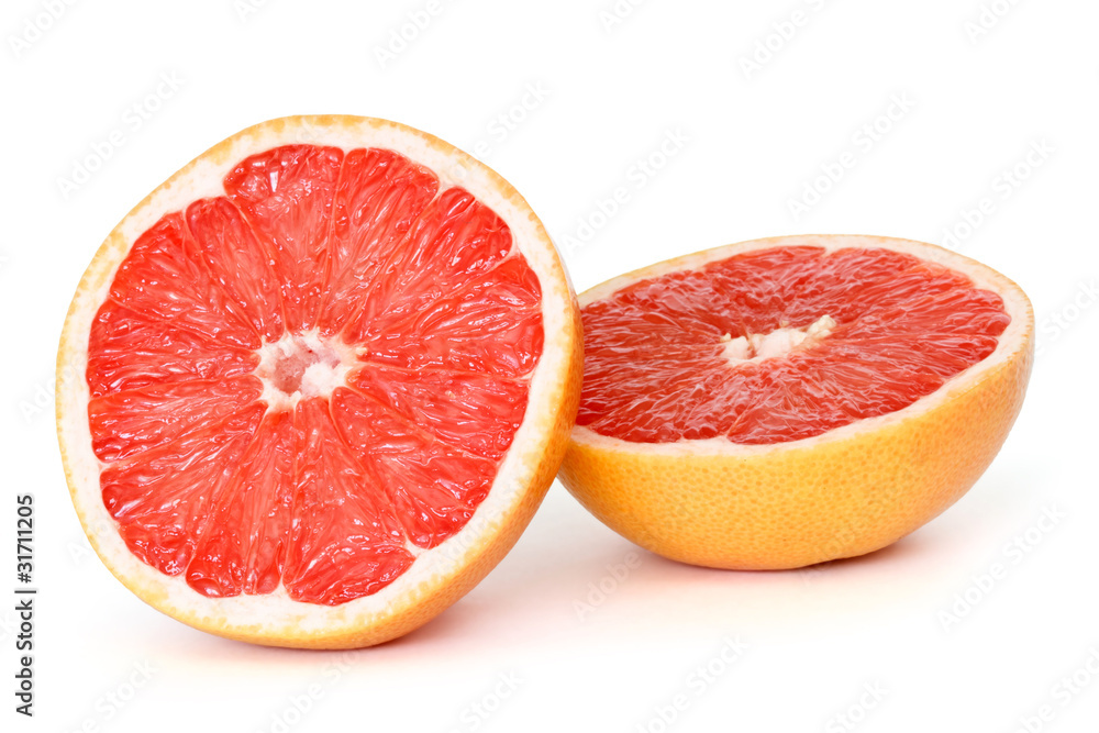 Poster grapfruit with clipping path