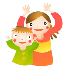 Healthy Mother and child