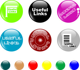 button useful links colored icon