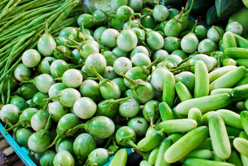 Fresh vegetables in market