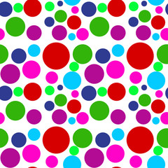 Colored Dots Seamless Pattern