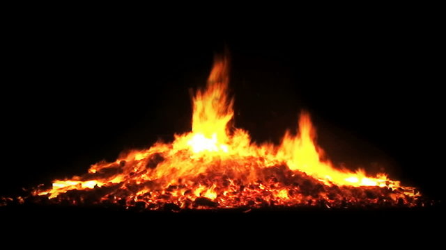 Big campfire